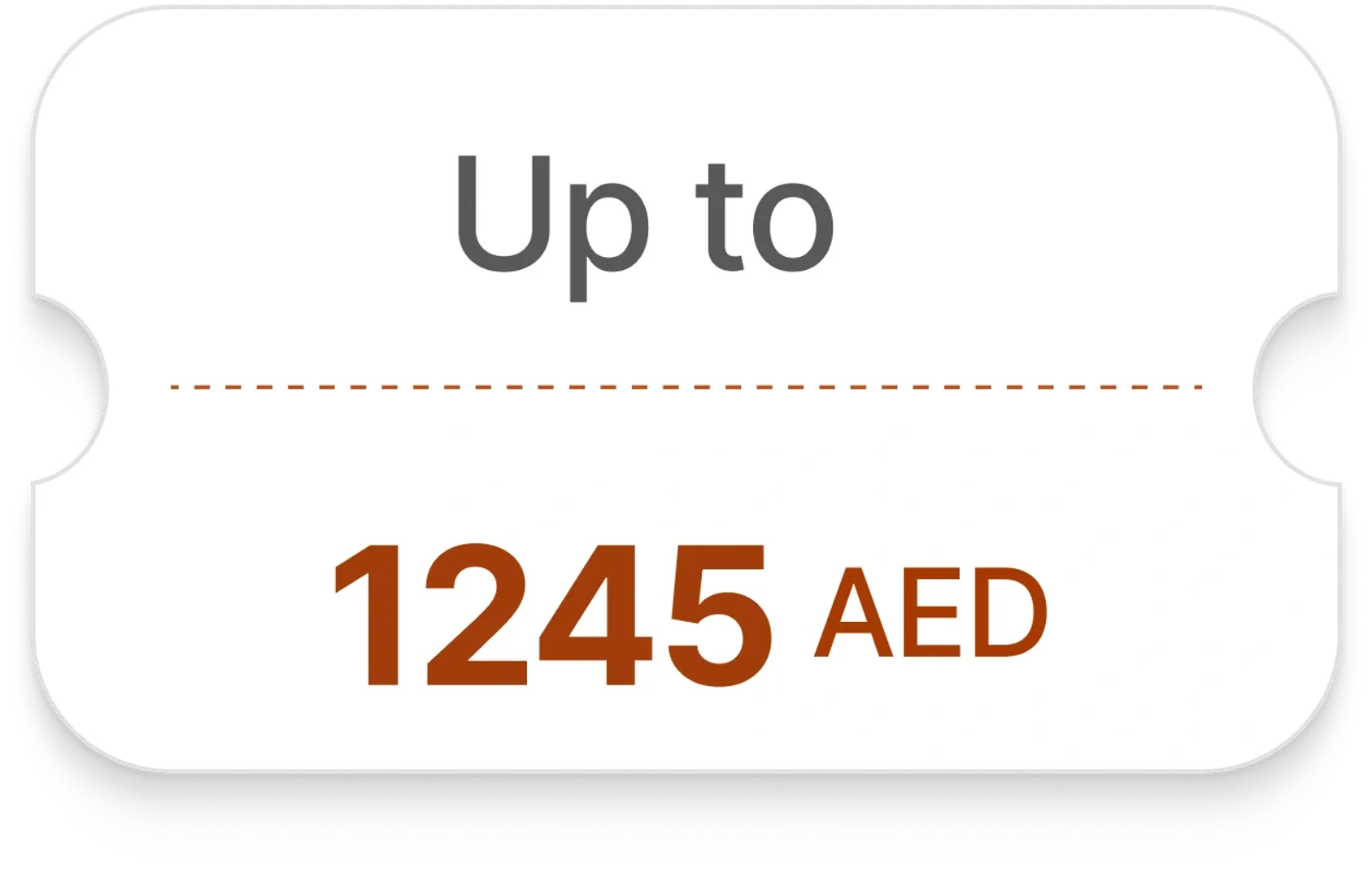 Up to 1245 AED