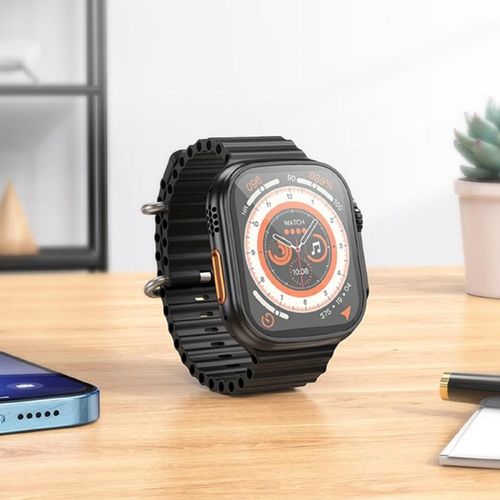Hoco Y12 Ultra Smart Sports Watch Call Version, 49 mm, Black , 