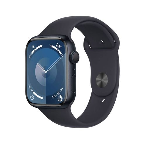 Apple Watch Series 9  GPS 41 mm (M/L) Midnight Aluminum Case with Midnight Sport Band , Midnight Aluminium