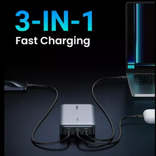 Ugreen 25000mAh 145W Two-Way Fast Charging Power Bank - Space Grey , 