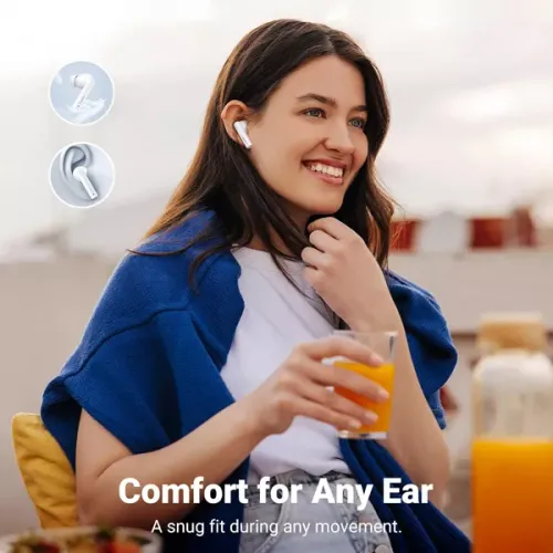 Ugreen HiTune T3 Active Noise-Cancelling Wireless Earbuds , White