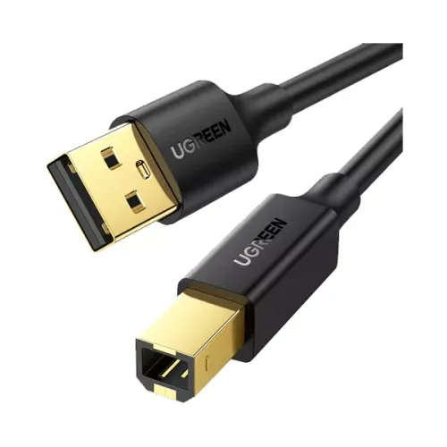Ugreen USB 2.0 Print Cable 5M / 480Mbps / USB-A - USB-B / Print, Scanner, Fax Machine, Piano / US135 - Black , 