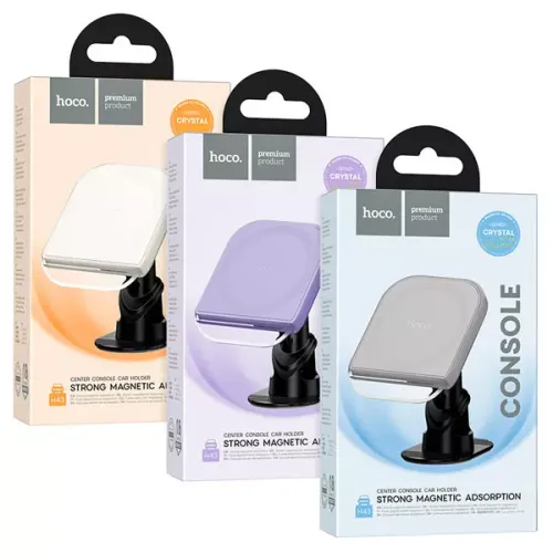 Hoco H43 Crystal ring magnetic  car holder(center console) , 