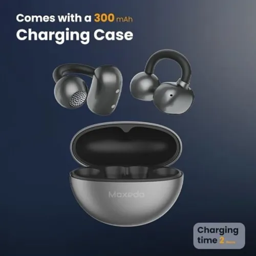 Moxedo True Open Ear Earbuds S8, Bluetooth 5.4 Earphones With USB C Case, Ear Hook Headphone, Active Noise Cancellation, 24H Battery, , 
