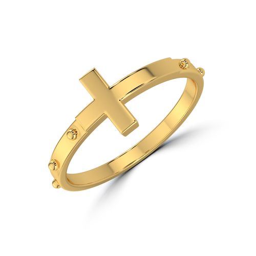 Golden Faith Rosary Ring , 13