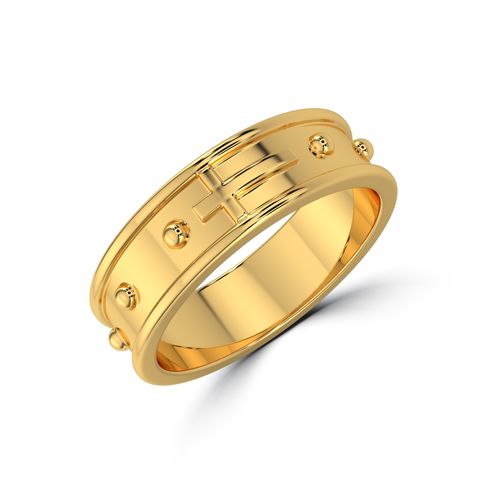 Golden Faith Rosary Ring , 13
