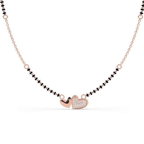 Twin Heart cz stone  Mangalsutra , 