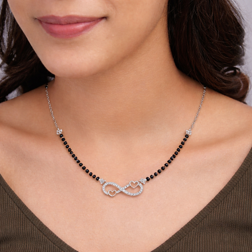 Infinity Heart Mangalsutra ,  hover