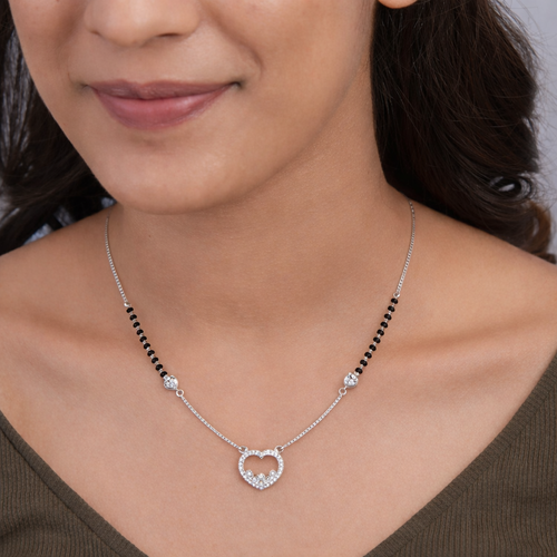 Eternal Circle cz stone  Mangalsutra ,  hover
