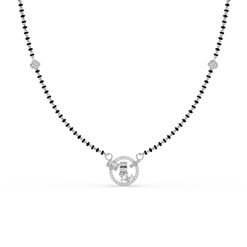Eternal Circle cz stone  Mangalsutra , 