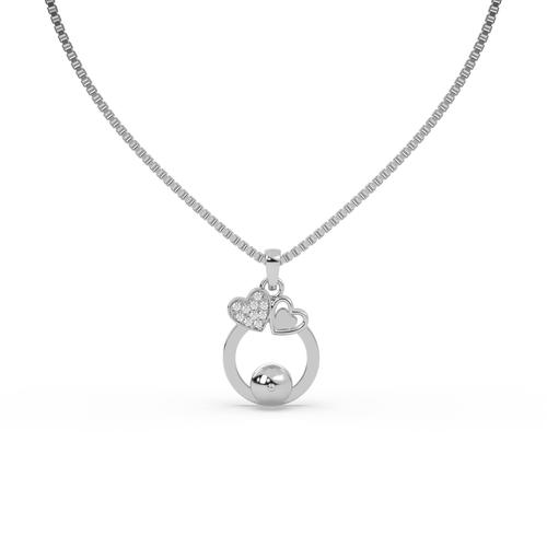 Everlasting Love Heart & Pearl Necklace , 