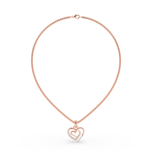 Aria Double Heart Pendant ,  hover