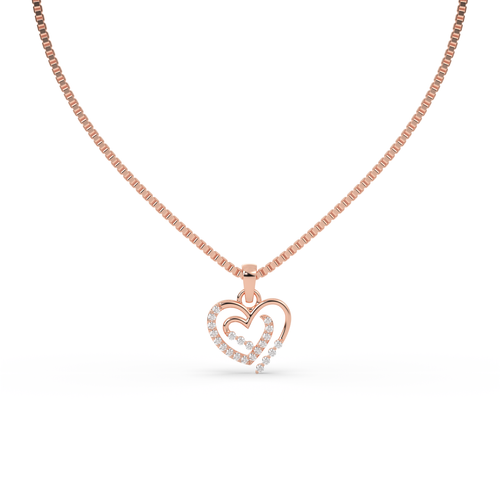 Aria Double Heart Pendant , 