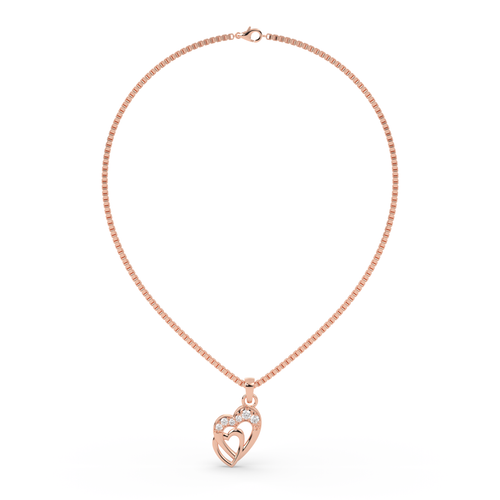 Everlasting Bond Double Heart Pendant ,  hover