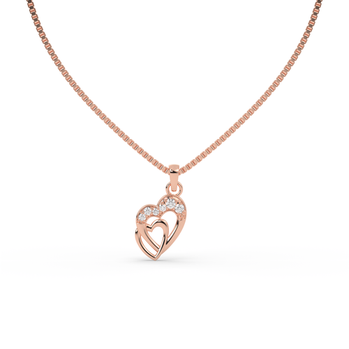 Everlasting Bond Double Heart Pendant , 