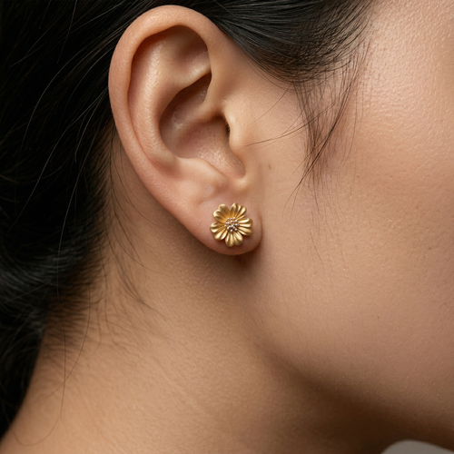 Golden Blossom Pearl Studs , South Screw hover