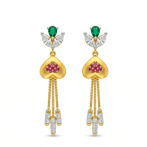 Radiant Regal Drop Earrings , South Screw