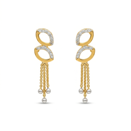 Sparkly Eight Tassel Earrings , South Screw