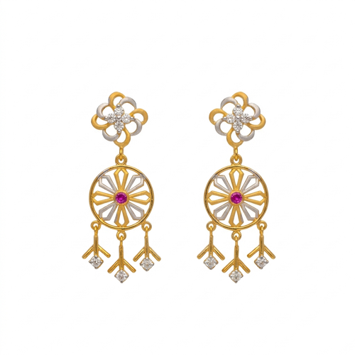 Ruby Heart Shield Drops , South Screw