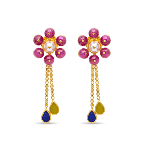 Floral Ruby Blossom Drops , South Screw