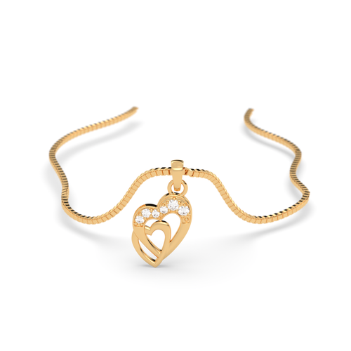 Eternal Twin Heart Pendant , 