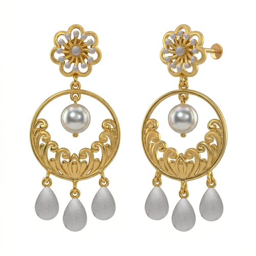 Floral Circle Drops , South Screw hover