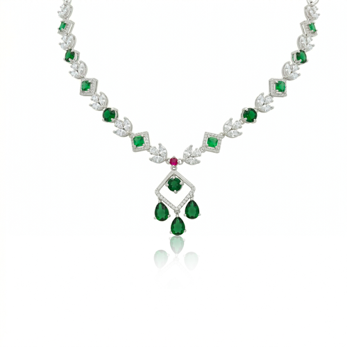 Geometric Drop Necklace , 
