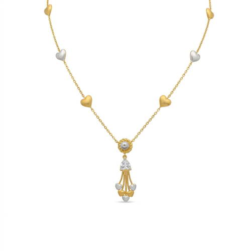 Golden Heart Tassel Necklace , 