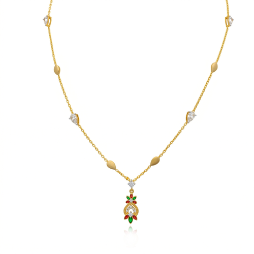 Festive Floral Pendant Chain , 
