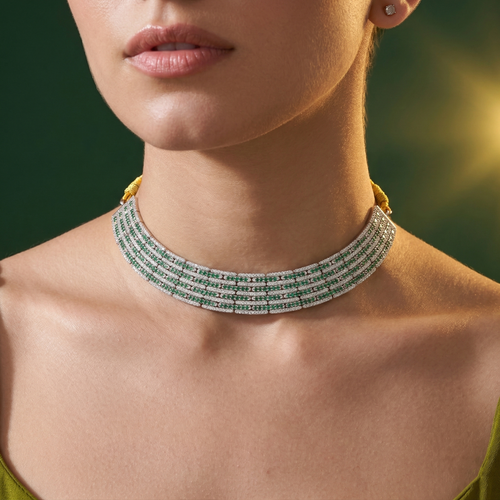 Emerald Glow Choker ,  hover