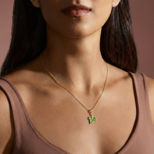 Green Leaf Pendant ,  hover