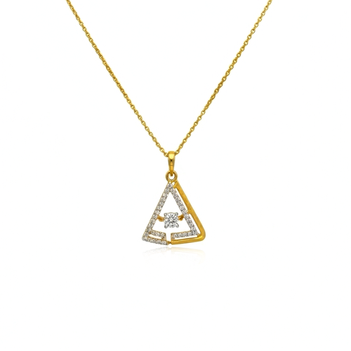 Sparkling Triangle Pendant , 