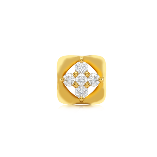 Golden Square Cluster Nose Stud. , 