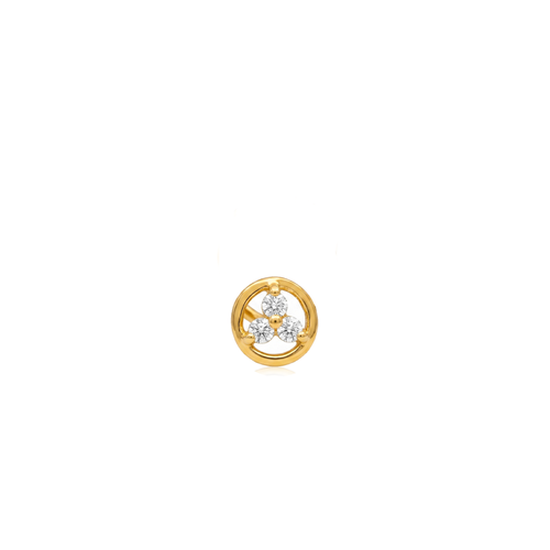 Golden Trinity Nose Ring , 