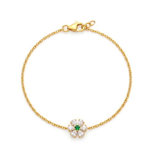 Crystal Daisy Chain Bracelet , 
