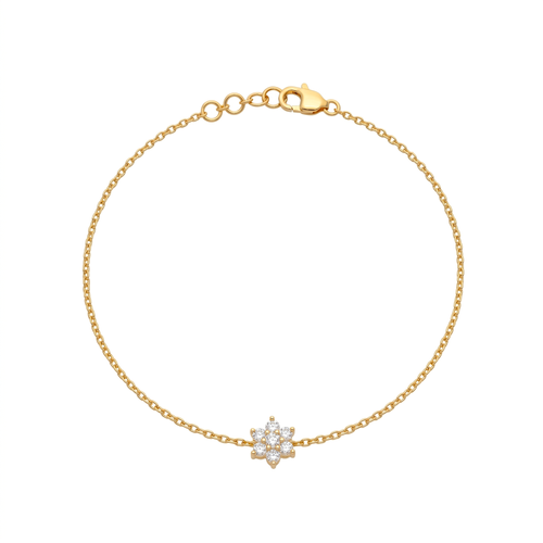 Petal Bloom Cluster Bracelet , 