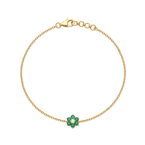 Petal &Vermeil Gold Chain Bracelet , 