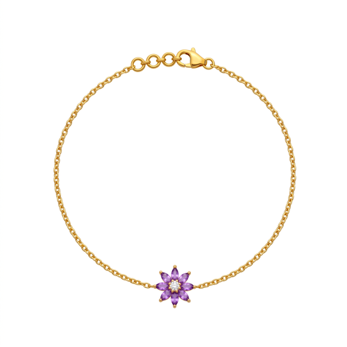 Amethyst Bloom Bracelet , 