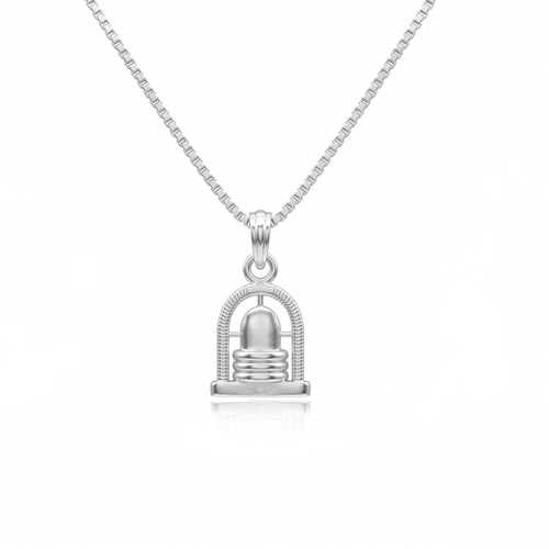 Silver Shiva Lingam Pendant , 