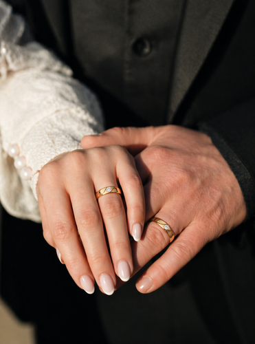 Eternal Wave Vermeil gold  Couple Rings , 13 hover