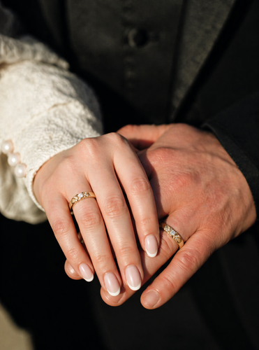 Eternal Bond Gold-Plated Vermeil gold  Couple Rings. , 13 hover