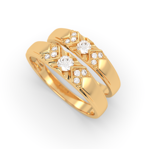 Eternal Bond Gold-Plated Vermeil gold  Couple Rings. , 13