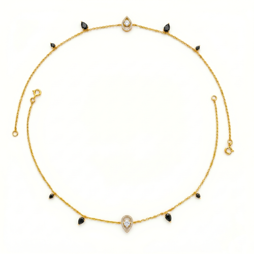 Midnight Drop Anklet. , 