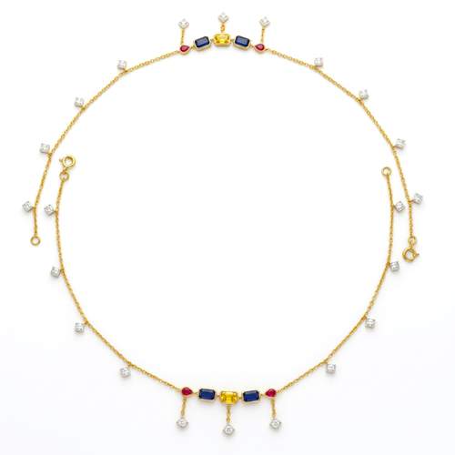 Gold vermeil anklet. , 