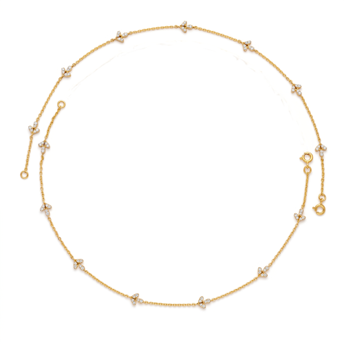 Dainty Sapphire Blue Vermeil Gold Anklet. , 
