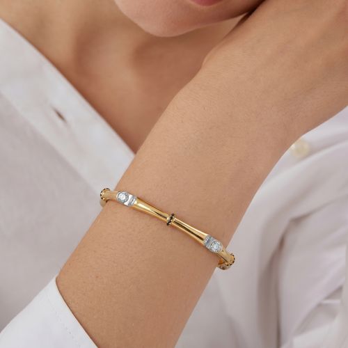 Bamboo Station Solitaire Bangle , 2.3 hover
