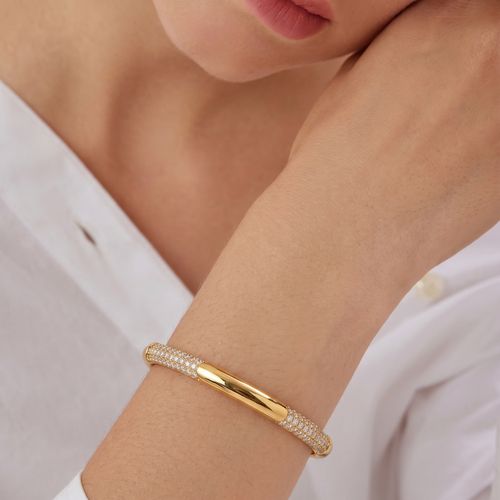 Triple-Row Pave Station Bangle , 2.3 hover