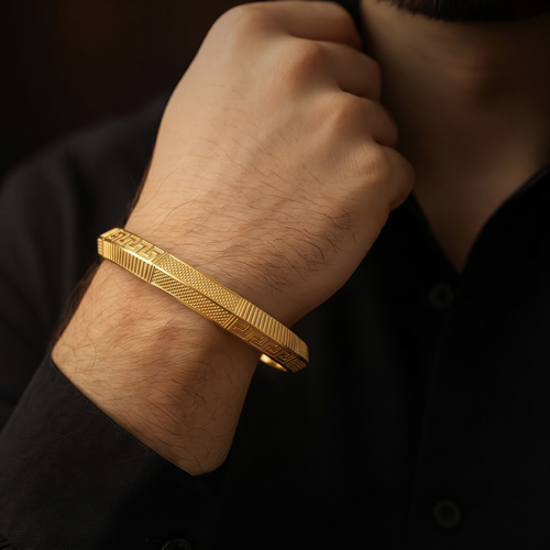 Royal Greek Key Men's Bangle , 2.7 hover