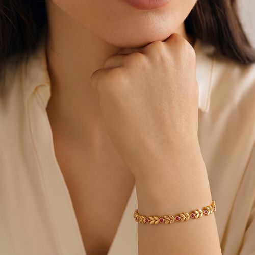 Golden Leaf Bracelet ,  hover