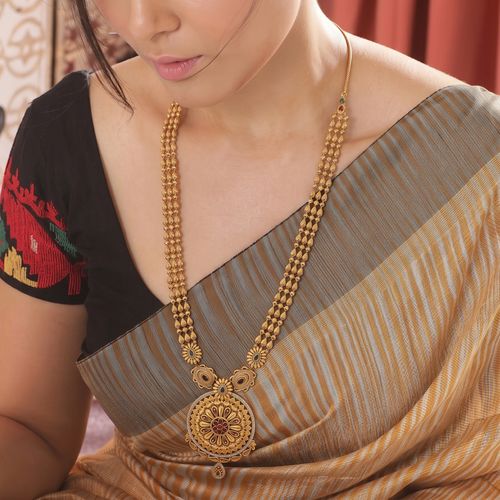 Royal Heritage Mandala Long Necklace ,  hover